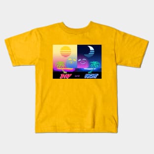 Retro Day and Night Kids T-Shirt